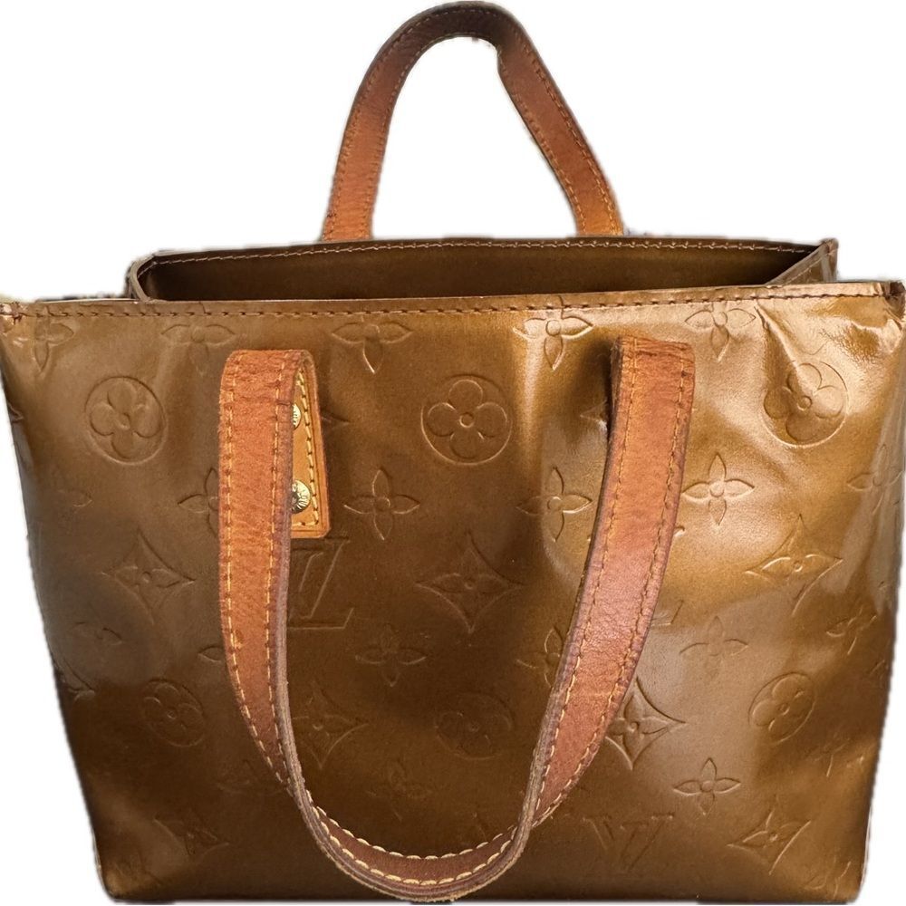 Louis Vuitton Bronze Vernis Reade Mini Tote Bag